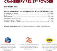 NaturVet CRANBERRY RELIEF Dog and Cat Remedy for Urinary Tract Infection 50 gram