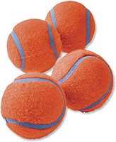 Chuckit! Dog Fetch TENNIS BALLS Floating Soft Toy Fits Launcher MEDIUM 4 PACK