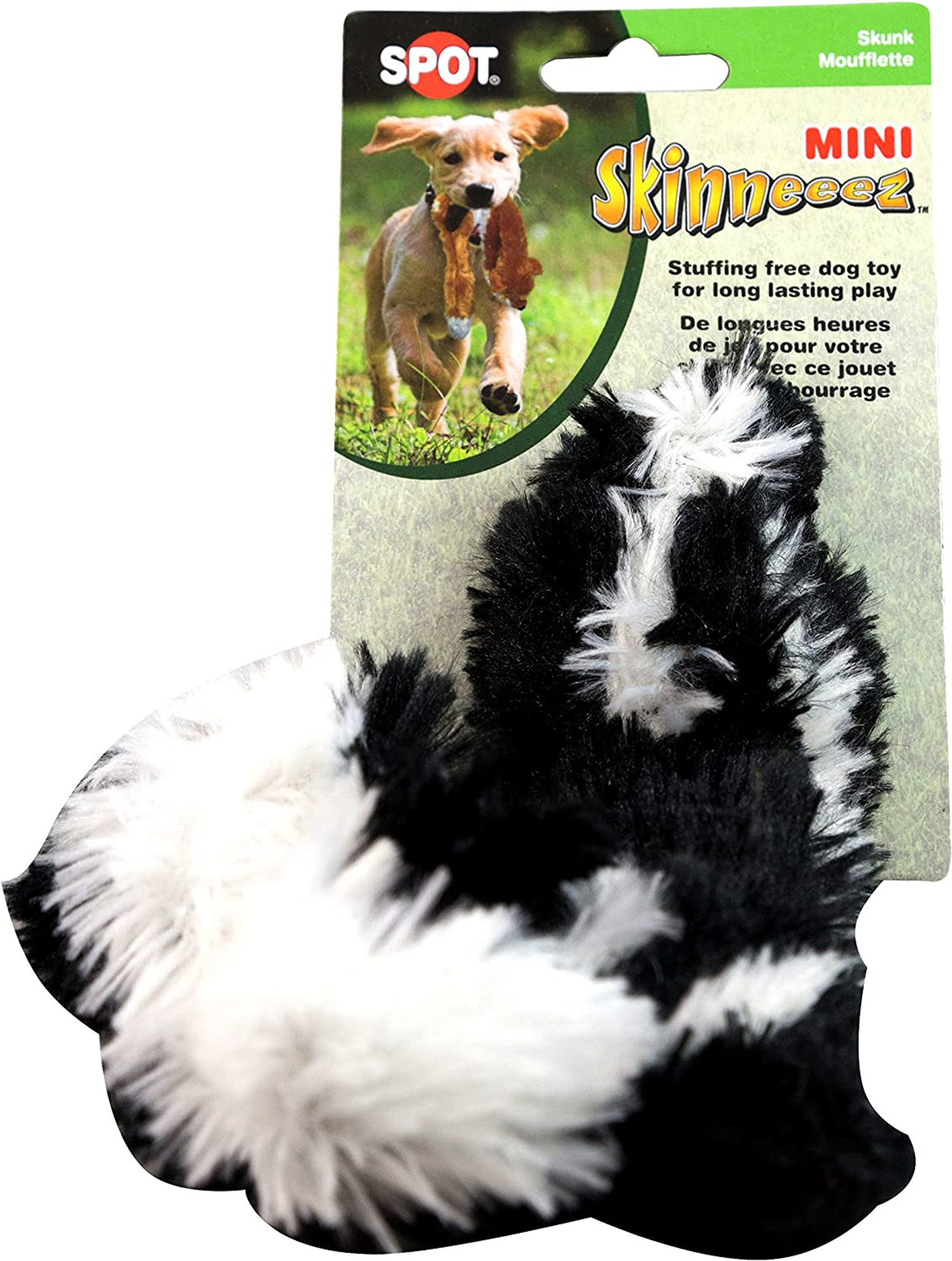 Ethical Mini Skinneeez Skunk 14 Stuffingless Dog Toy
