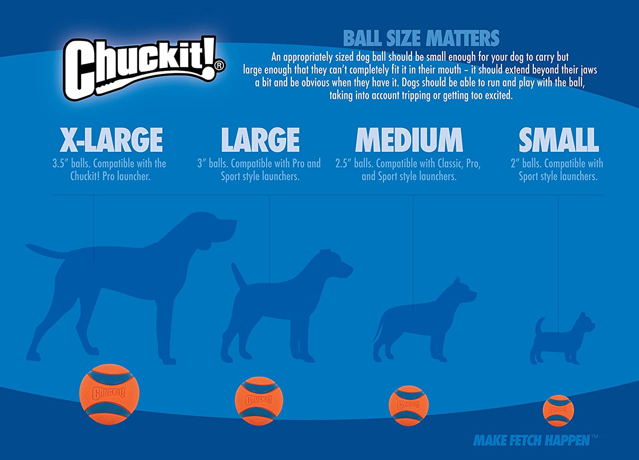 Chuckit 26L PRO BALL LAUNCHER 26-Inch For Large Chuckit! Balls Dog