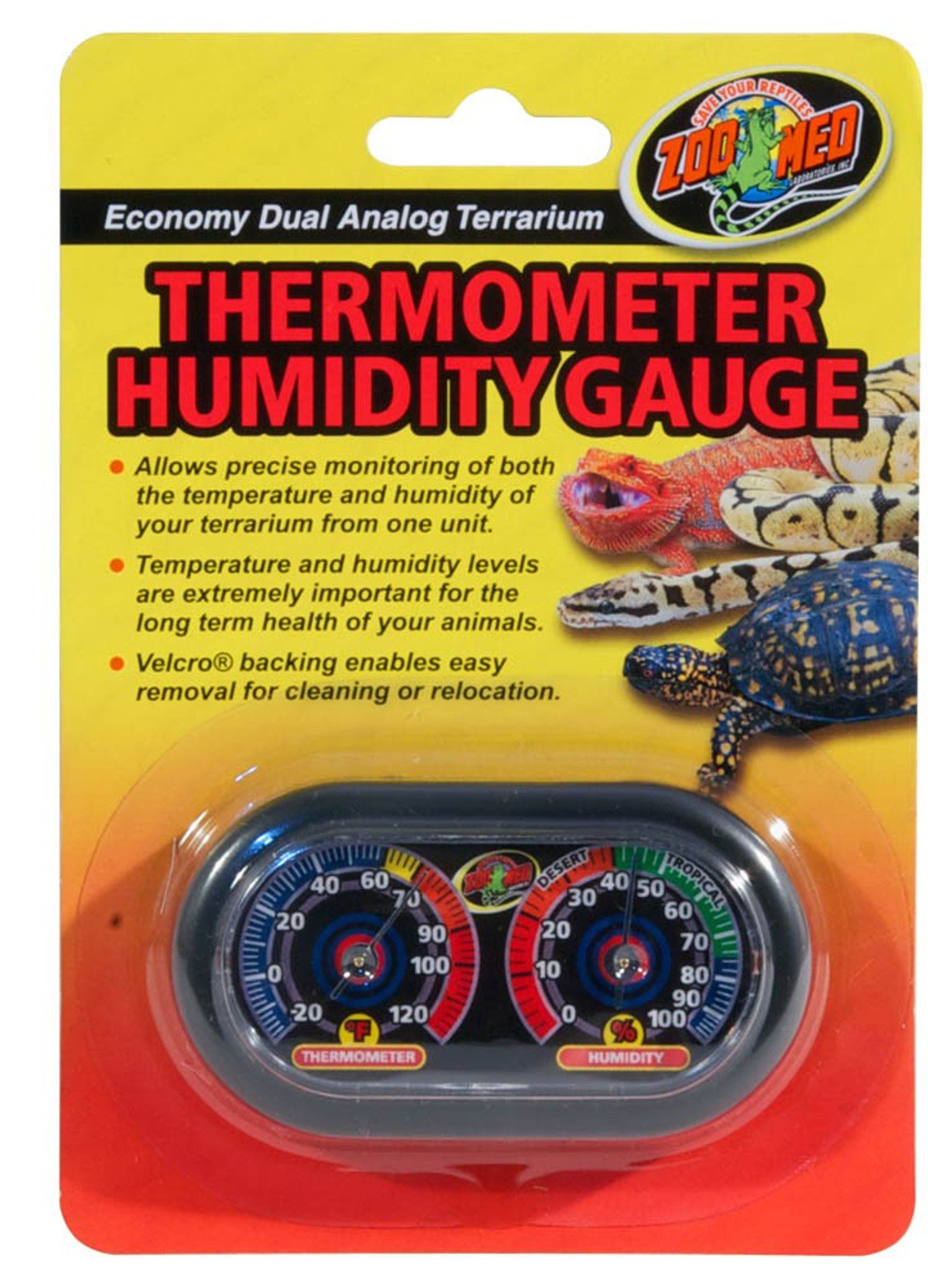 Hermit Crab Dual Thermometer And Humidity Gauge 