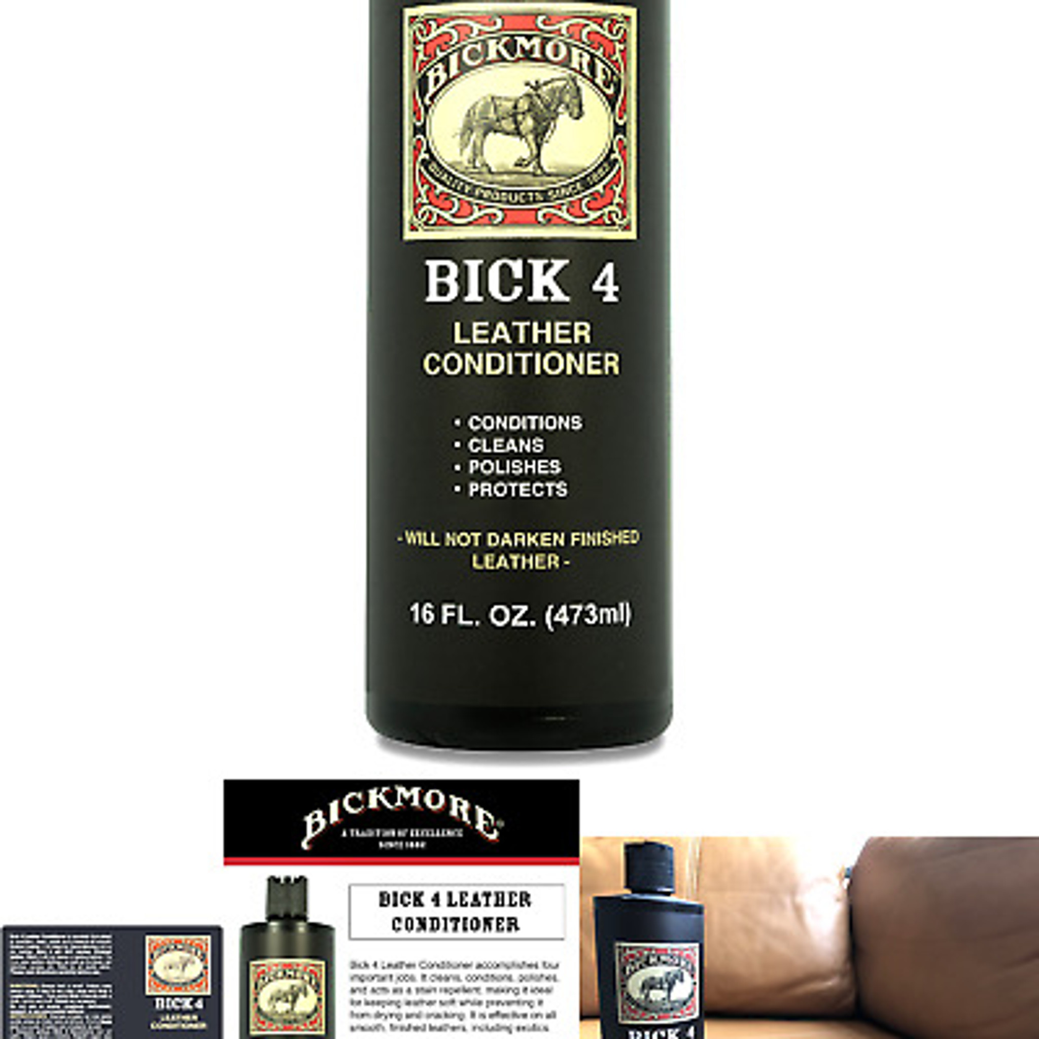 Bickmore Bick 4 Leather Conditioner 16 oz Polish and Protect