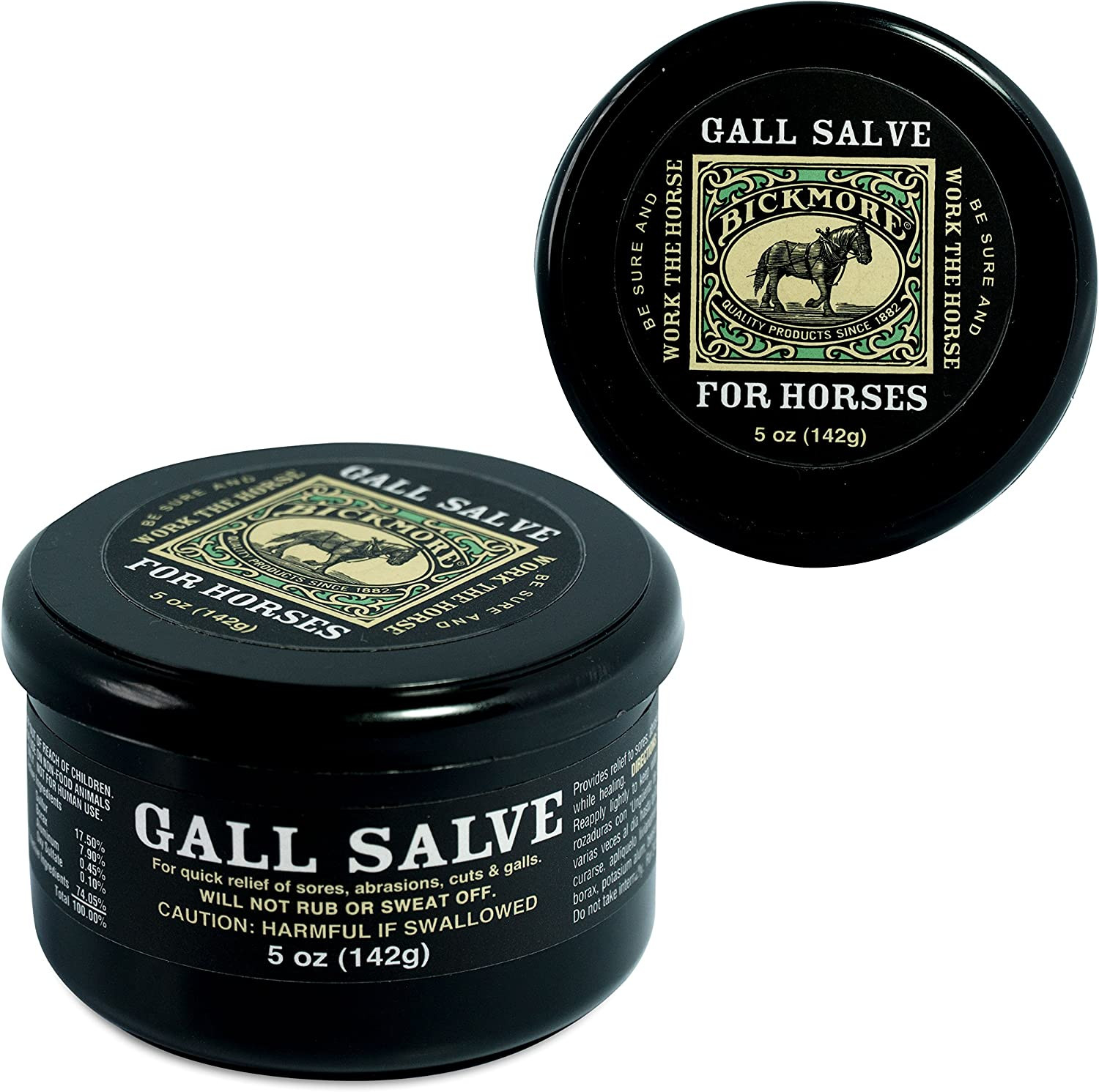 Bickmore Gall Salve 5 oz Wound Cream for Horses Topical Antiseptic
