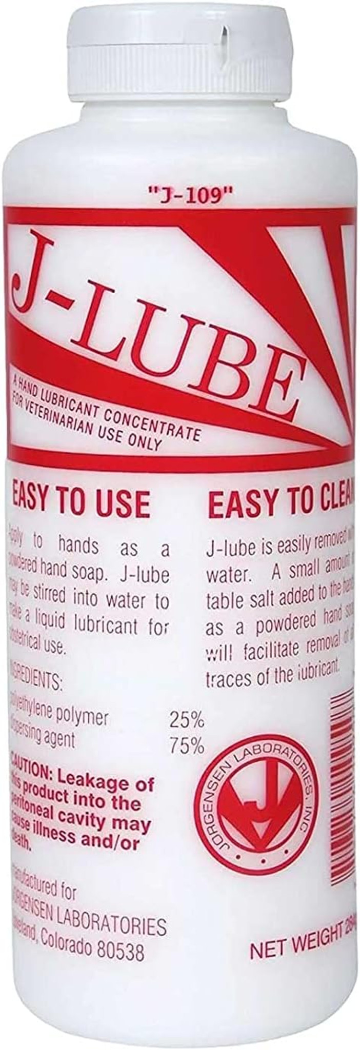 J-LUBE Powder 10 oz Concentrated Obstetrical Lubricant for Pets and  Livestock