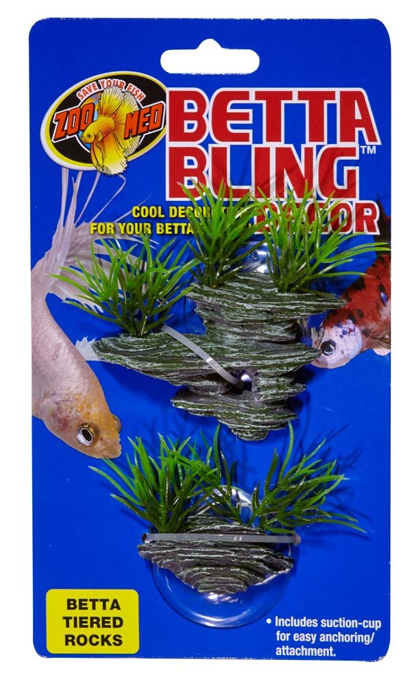 Zoo Med Labs Ornament Betta Bling Tiered Rocks Cool Decoration Betta's