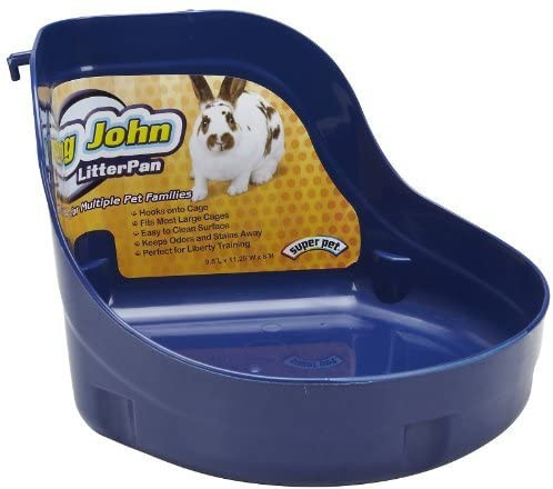Kaytee Long John with Built in Hooks Small Animal Litter Pan (Assorted