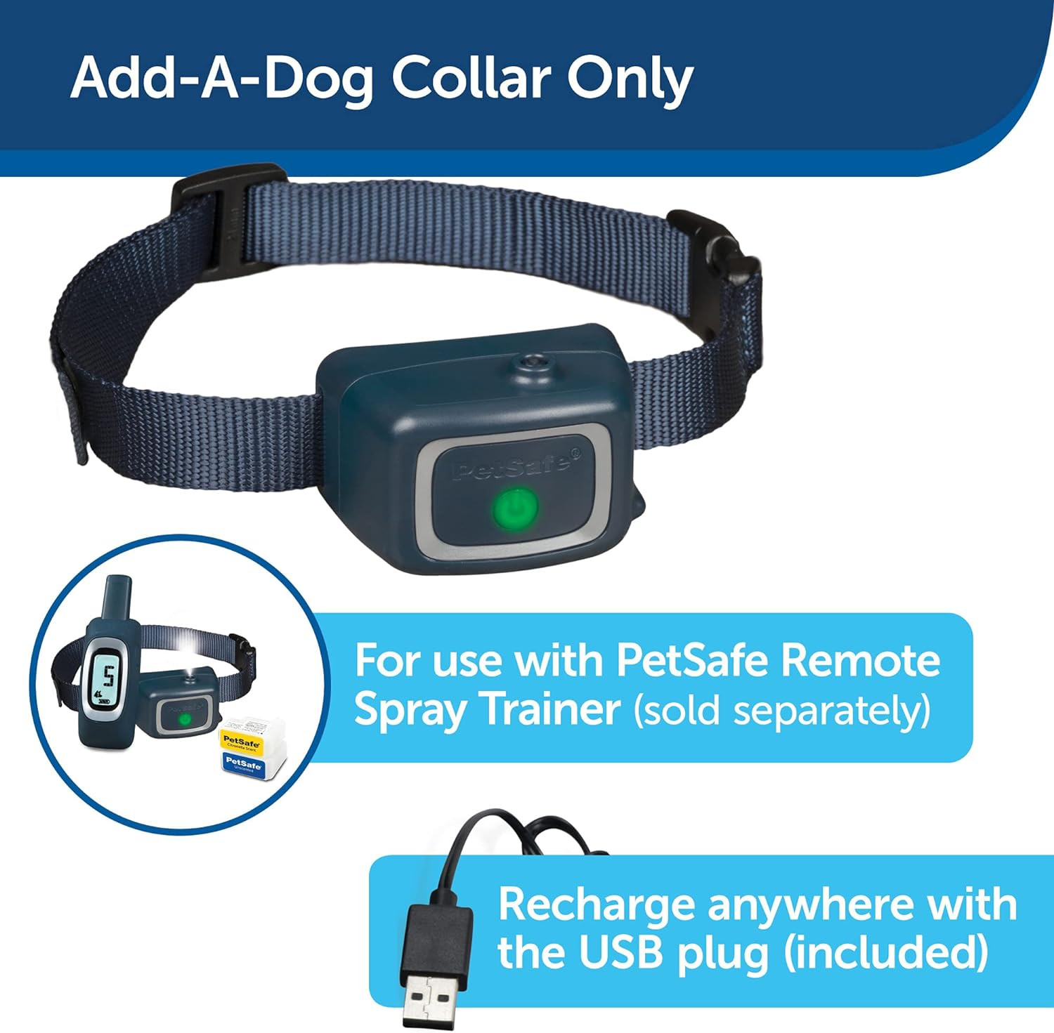 PetSafe Spray Trainer AddADog 300 Yard Spray Collar Includes Refill