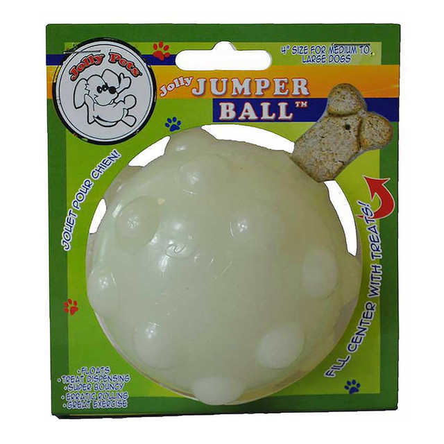 Jolly Pets Monster Mouth 4 inch Green Treat Hiding Rubber Toy for Dogs