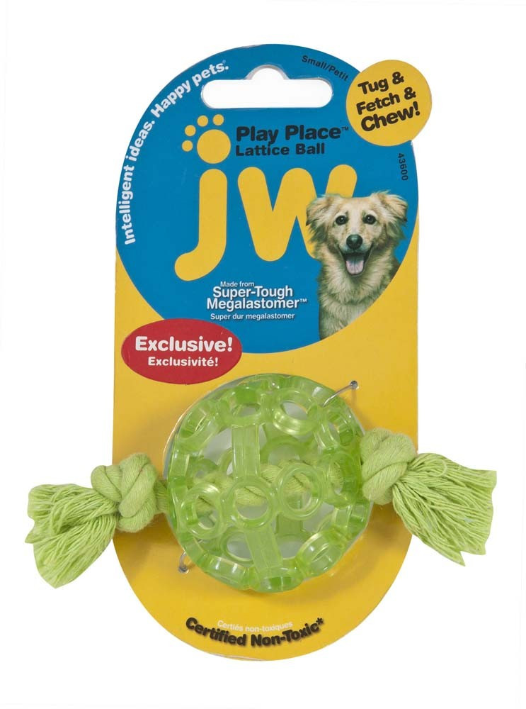 JW Pet Megalast Ball Medium Colorful Thermo Plastic Rubber Dog Toy