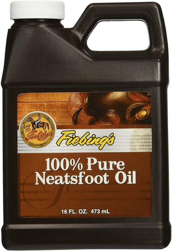 Fiebing's Pure Neatsfoot Oil 32 oz Leather Softener Comes with Applicator