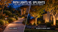 Path Lights vs. Uplights: What Your Landscape Needs as Days Get Shorter