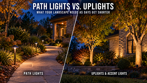 Path Lights vs. Uplights: What Your Landscape Needs as Days Get Shorter