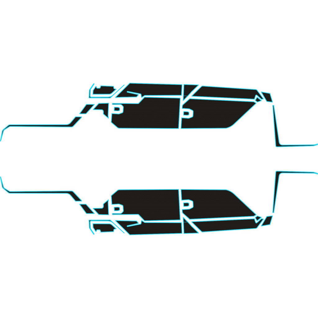 Polaris Ranger 1500 - 4 Seat Exterior Door Kit - OEM