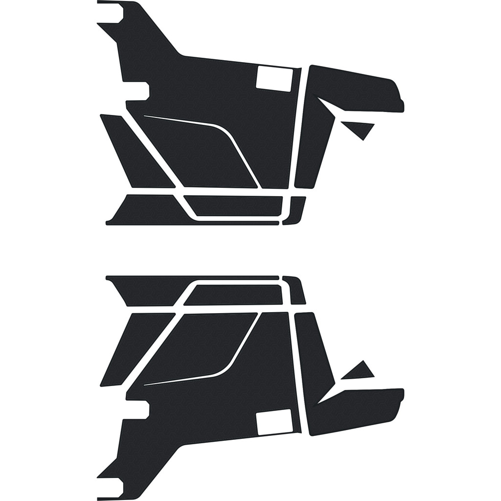 Polaris Ranger XP 1000 - 2 Seat Exterior Door Kit - OEM - All Black, 5mm HD Tetrapod