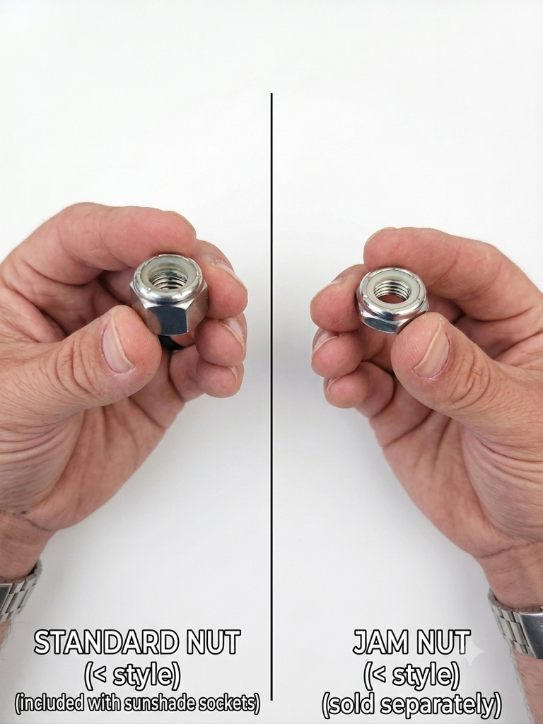 Stainless Steel Thin Jam Nylon Insert Lock Nut 1/2-13 (Single)