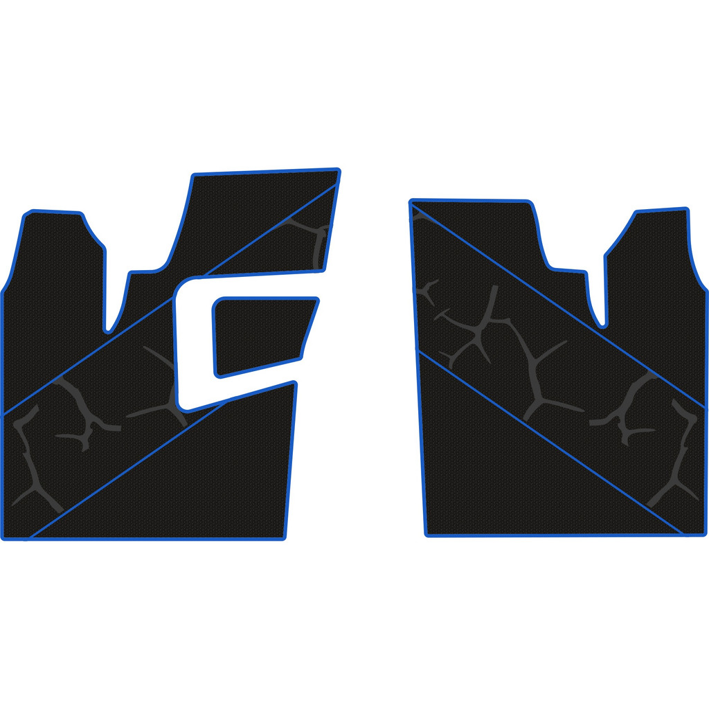 2011-2014 Polaris RZR 900 XP - 2 Seat Floor Mats - OEM