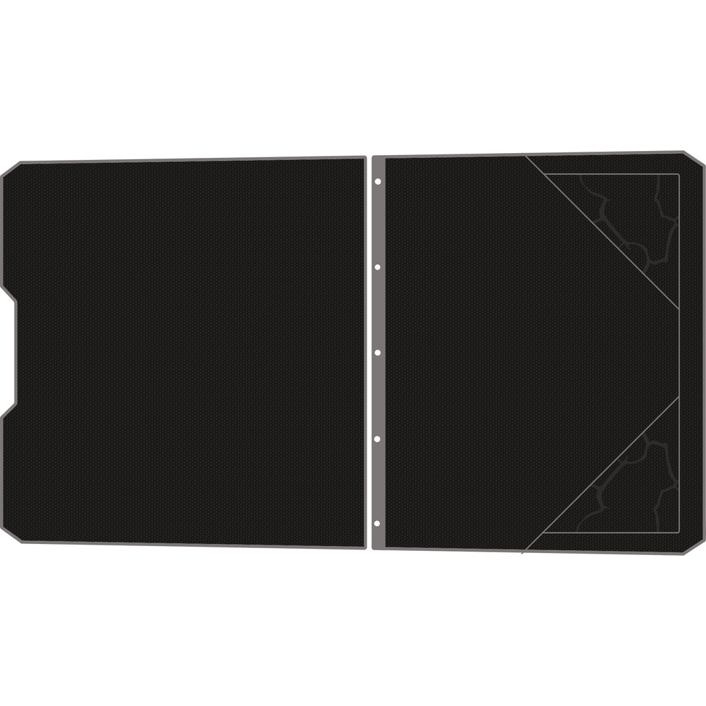 Polaris Pro R - 4 Seat Headliner - OEM - Black Over Storm Gray, 6mm Embossed