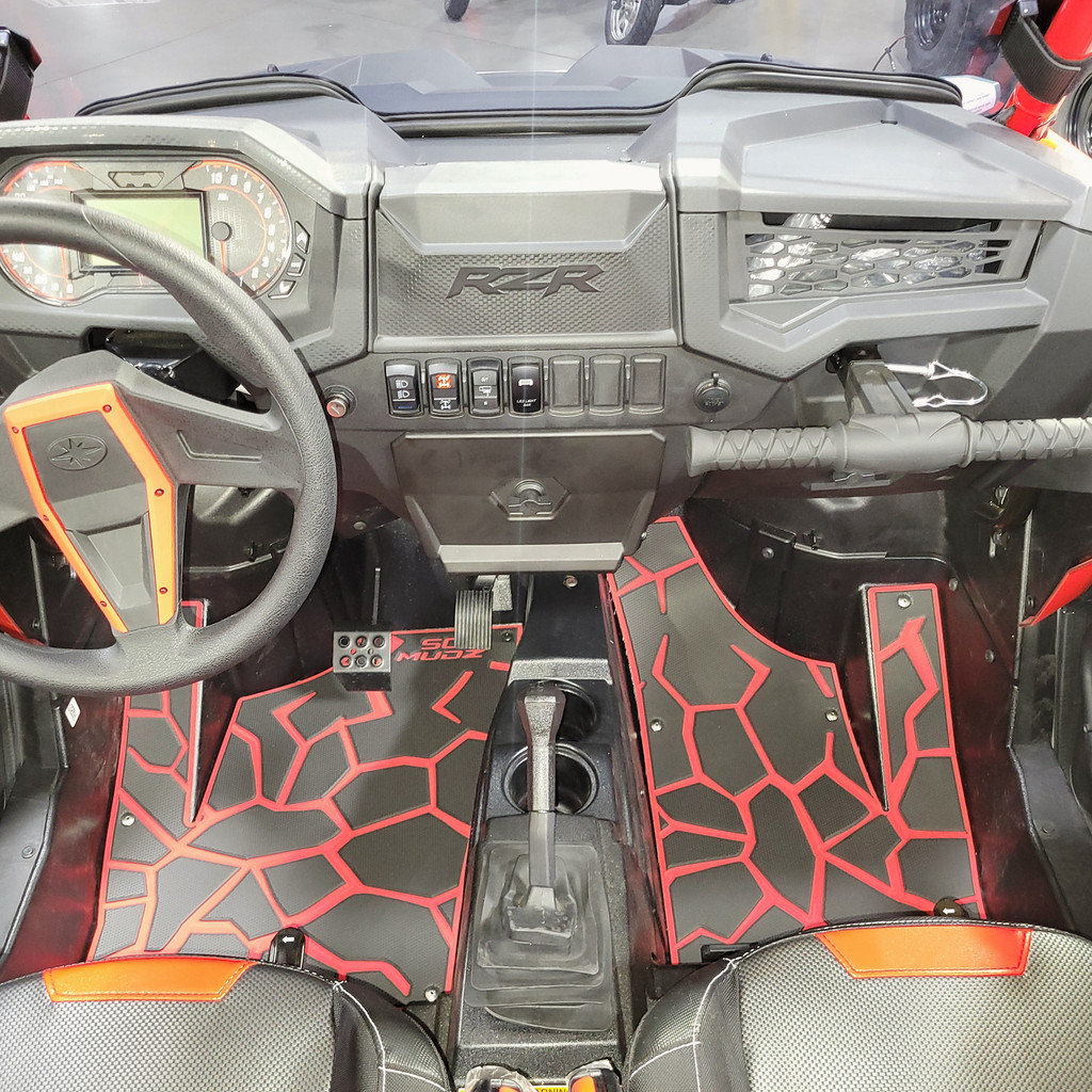 Polaris RZR 1000 - 4 Seat Floor Mats - OEM