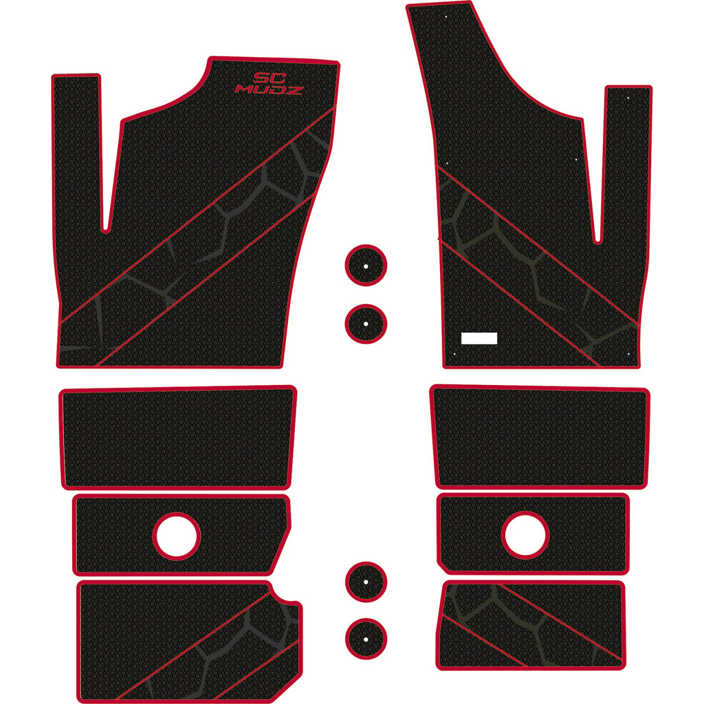 Polaris RZR 1000 - 4 Seat Floor Mats - OEM