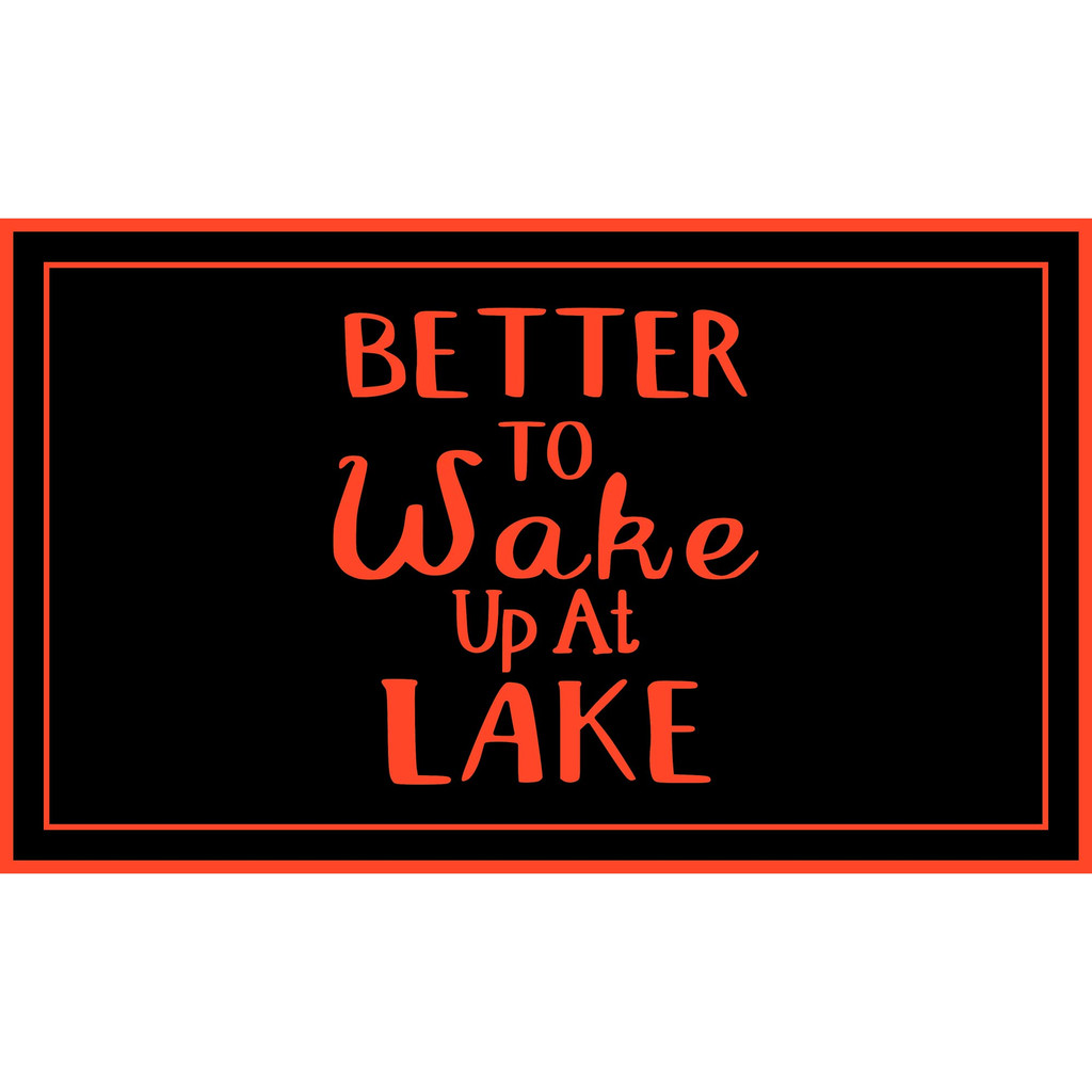Better To Wake Up At Lake Dock Mat