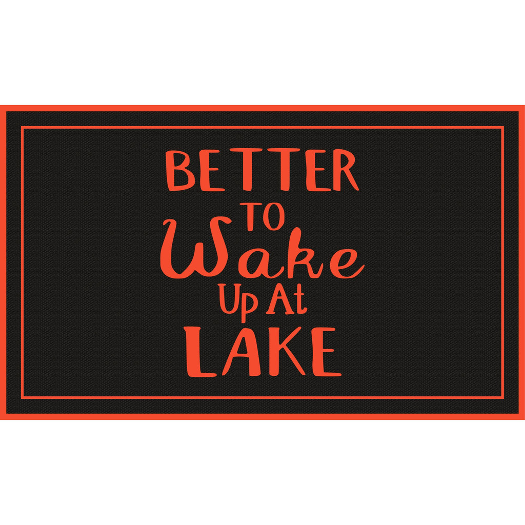 Better To Wake Up At Lake Dock Mat