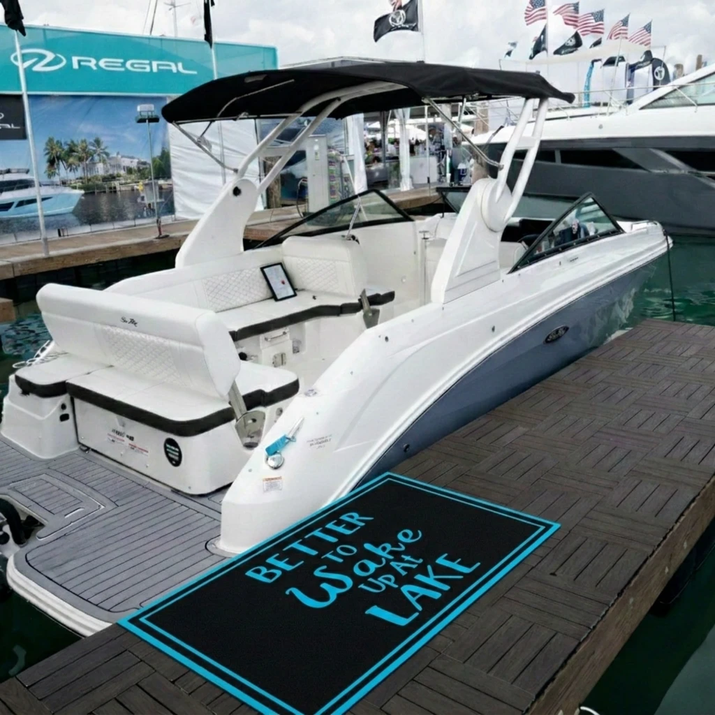 Better To Wake Up At Lake Dock Mat
