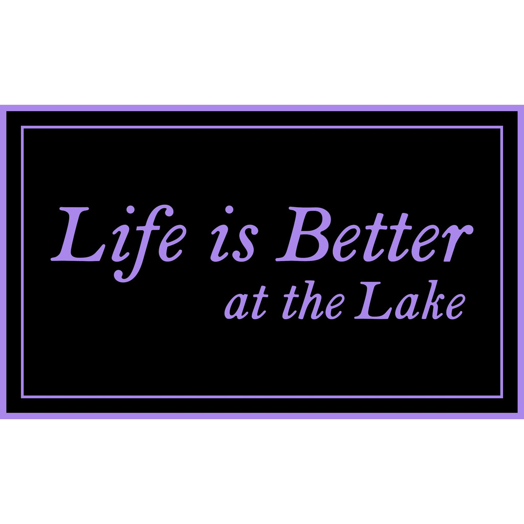 Life is Better at The Lake Dock Mat