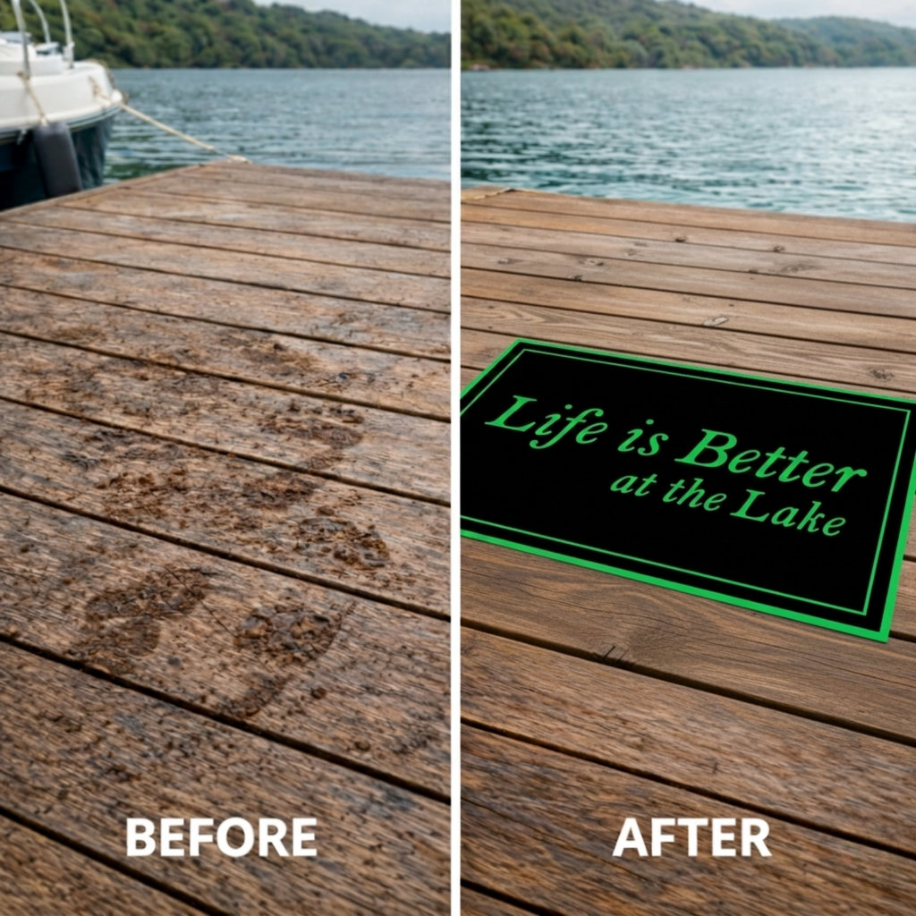 Life is Better at The Lake Dock Mat