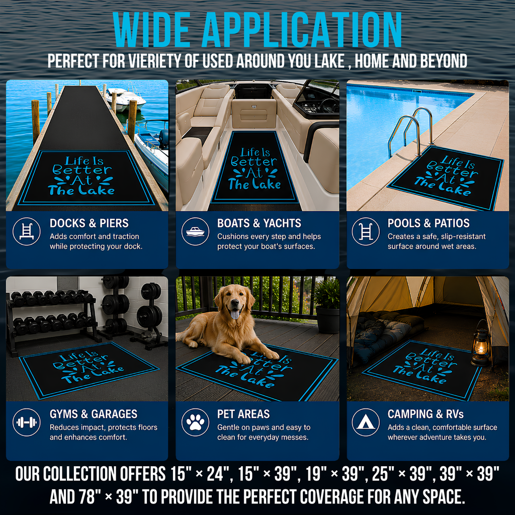 Life is Better at The Lake II Dock Mat