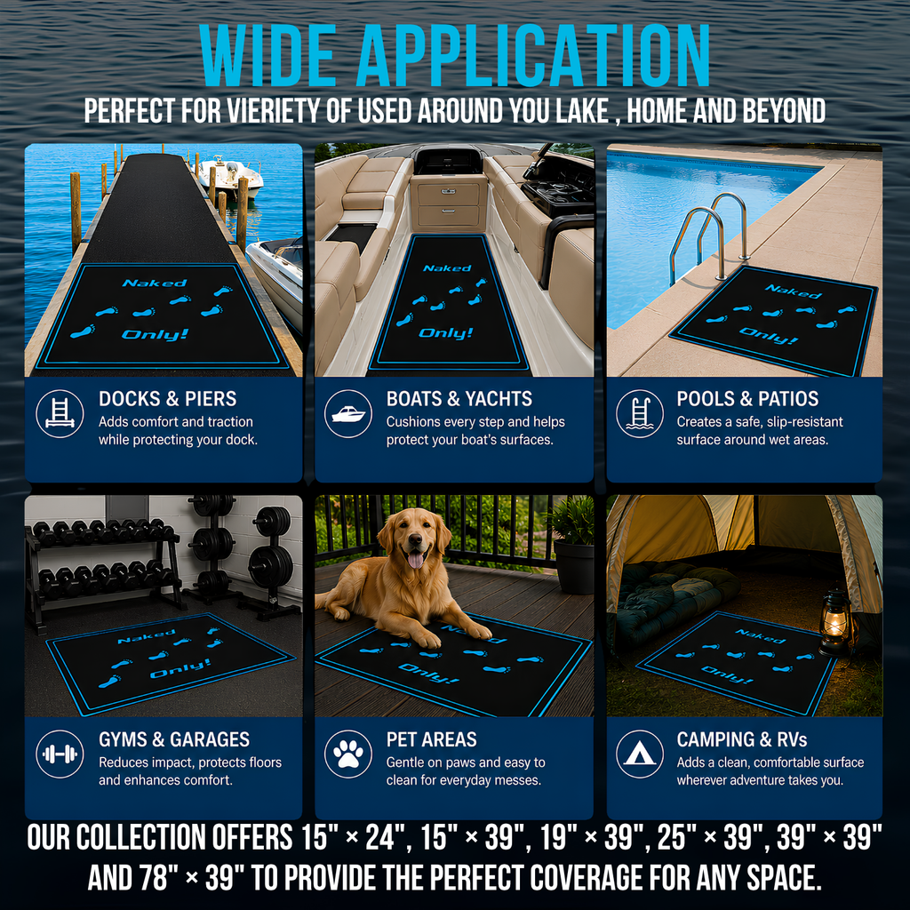 Naked Feet Only Dock Mat