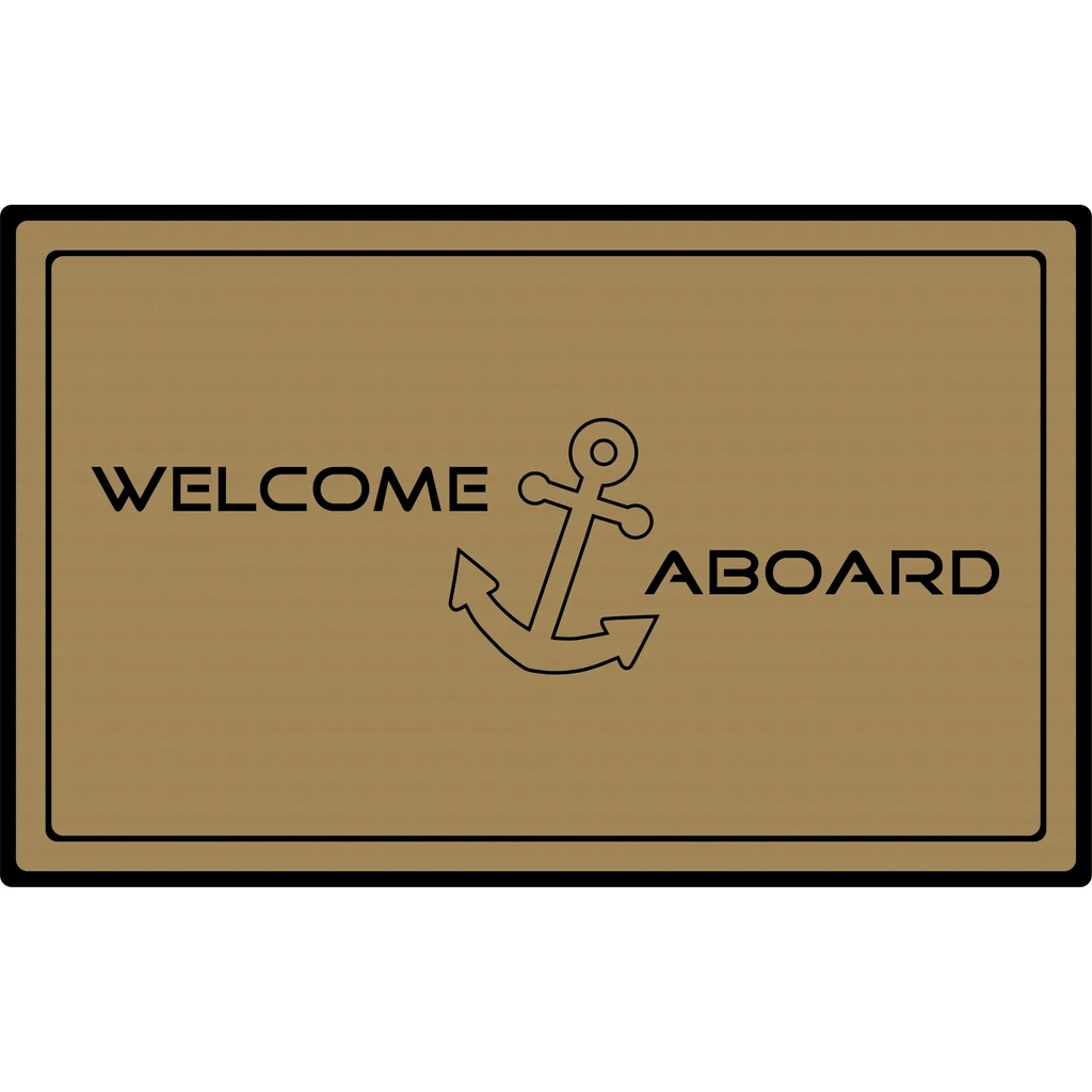 Welcome Aboard Dock Mat