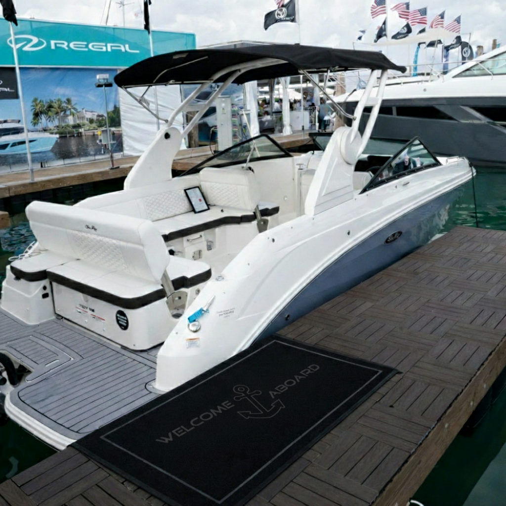 Welcome Aboard Dock Mat