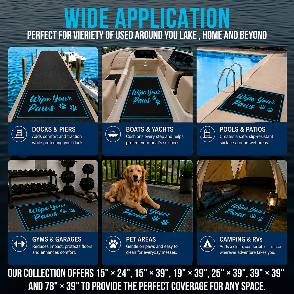 Wipe Your Paws Dock Mat