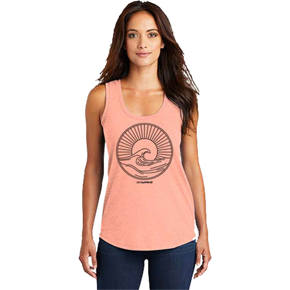SC Wake Ocean Design Triblend Racerback Tank