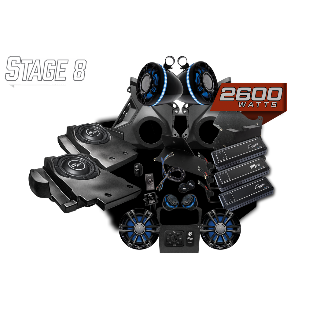 Can-Am® Maverick R Signature Series Stage 8 Stereo Kit | UTVS-R-S8-S