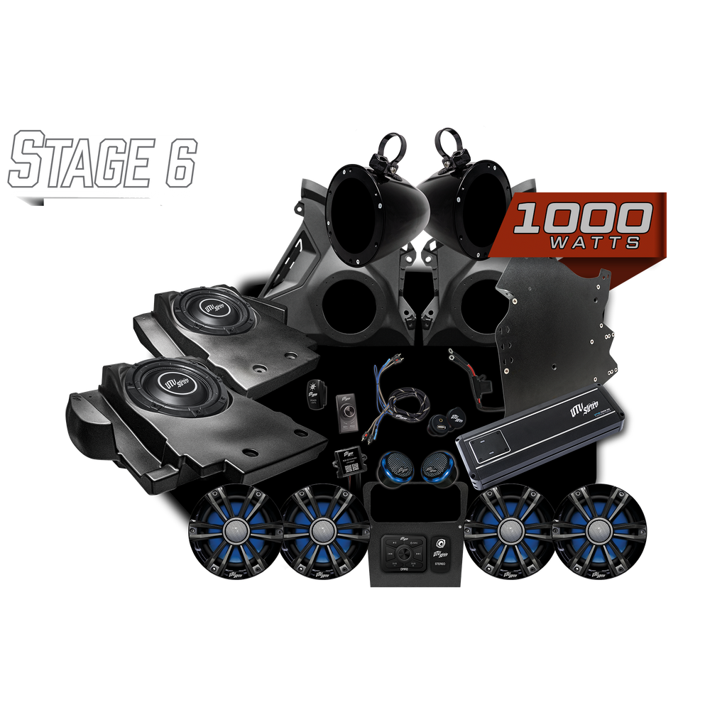 Can-Am® Maverick R Signature Series Stage 6 Stereo Kit | UTVS-R-S6-S
