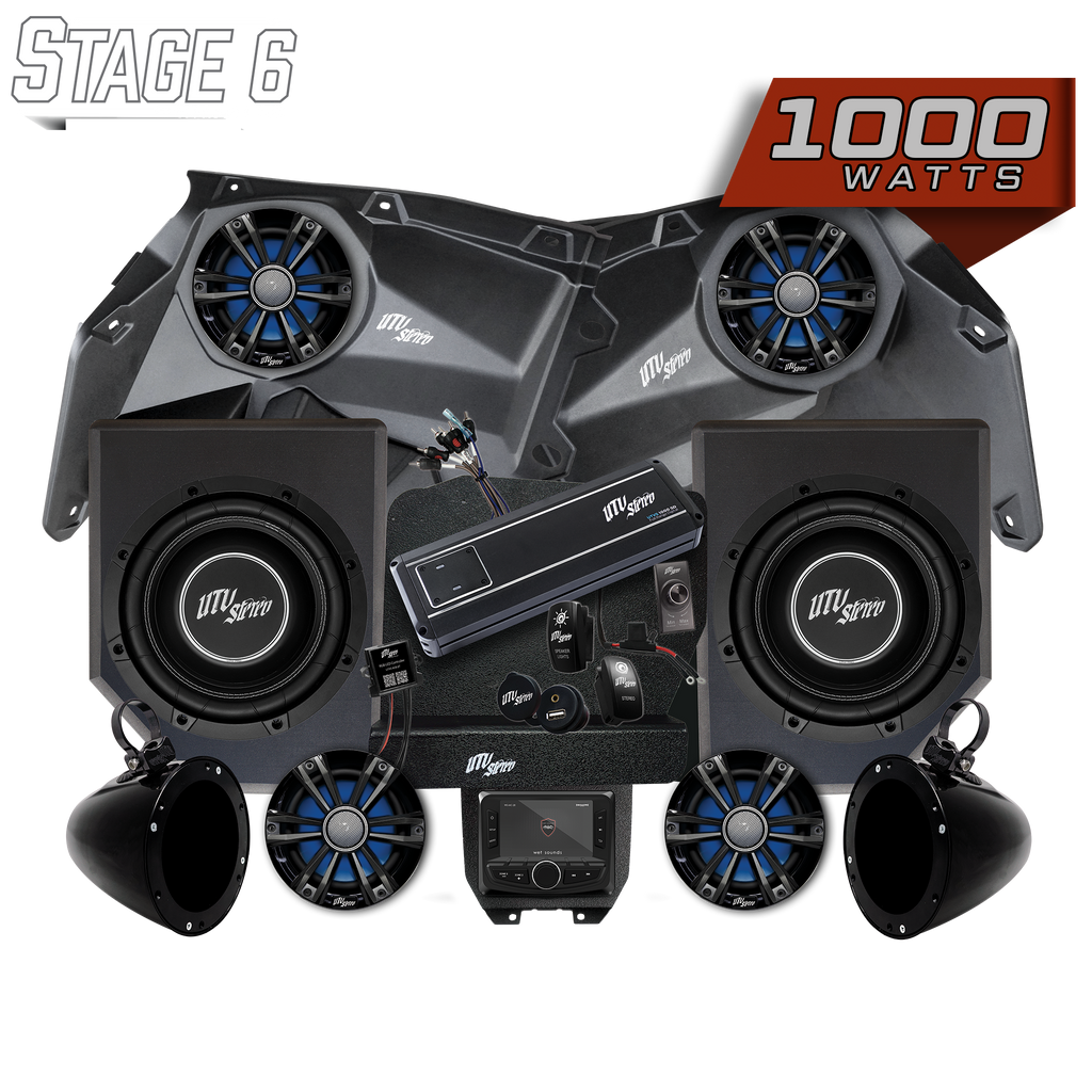 Can-Am® X3 Signature Series Stage 6 Stereo Kit | UTVS-X3-S6-S