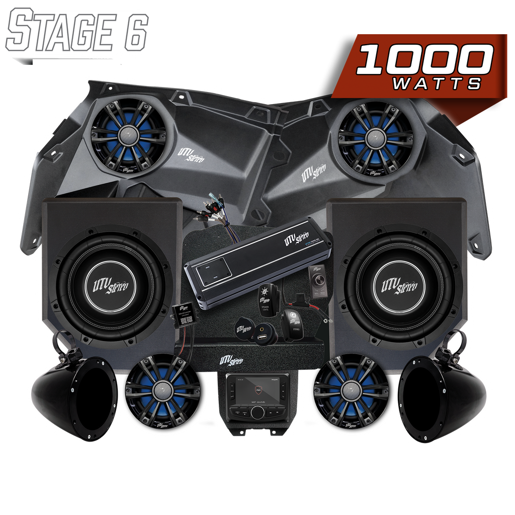 Can-Am® X3 Signature Series Stage 6 Stereo Kit | UTVS-X3-S6-S