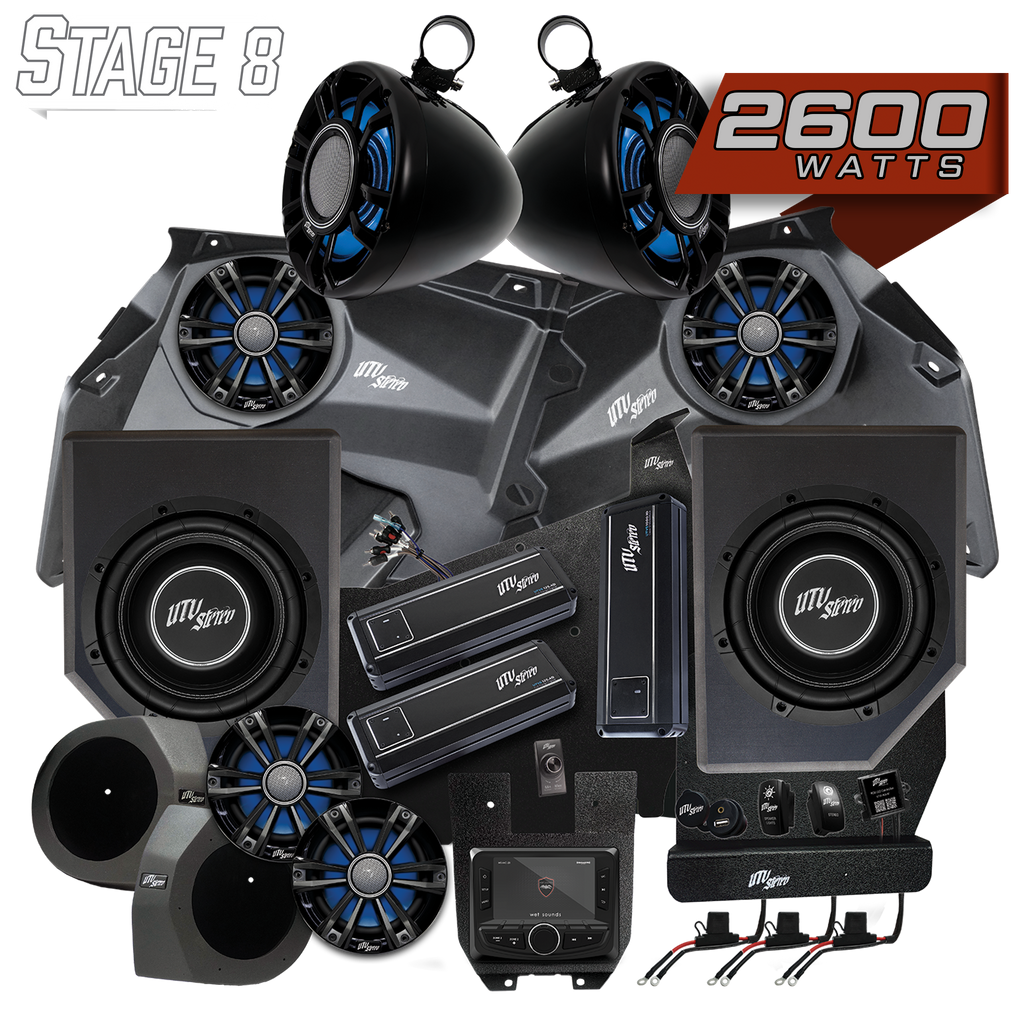 Can-Am® X3 Signature Series Stage 8 Stereo Kit | UTVS-X3-S8-S