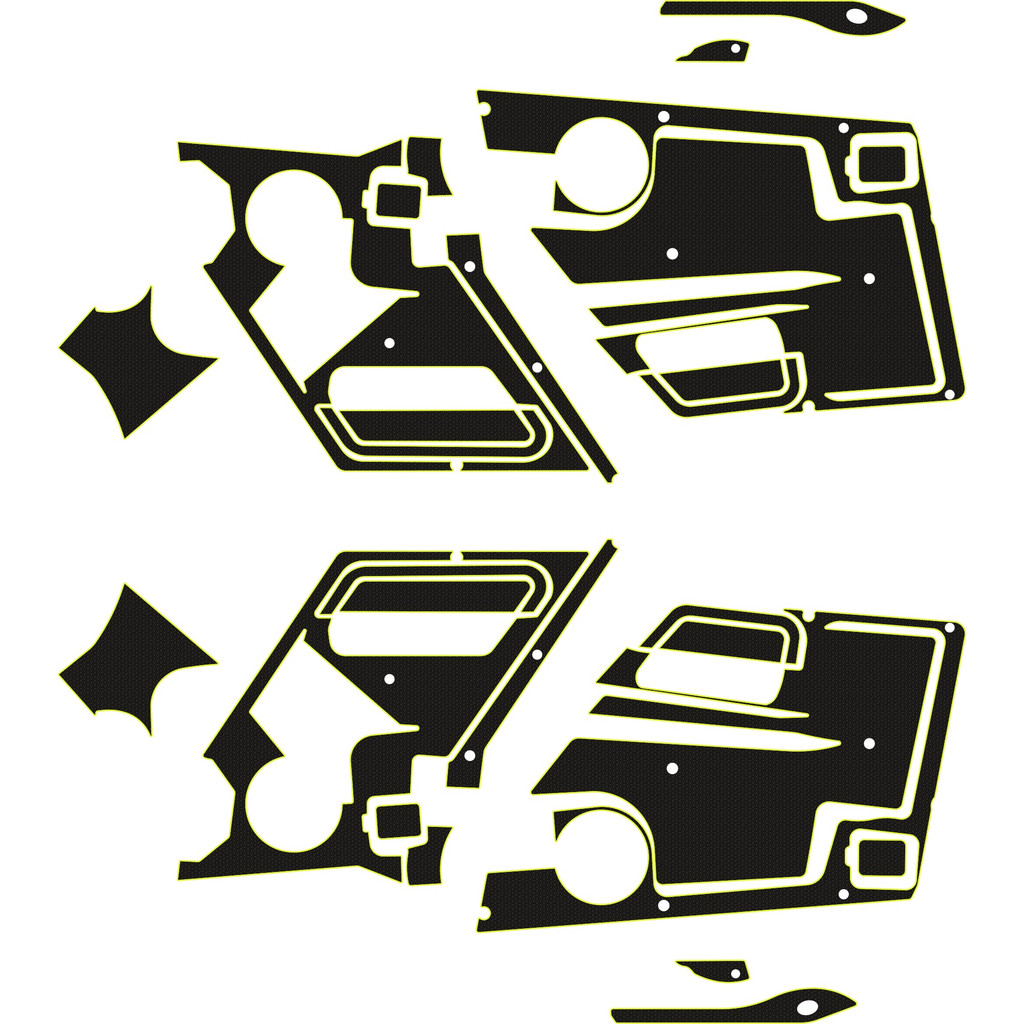 Speed UTV El Jefe - 4 Seat Door Liners - OEM
