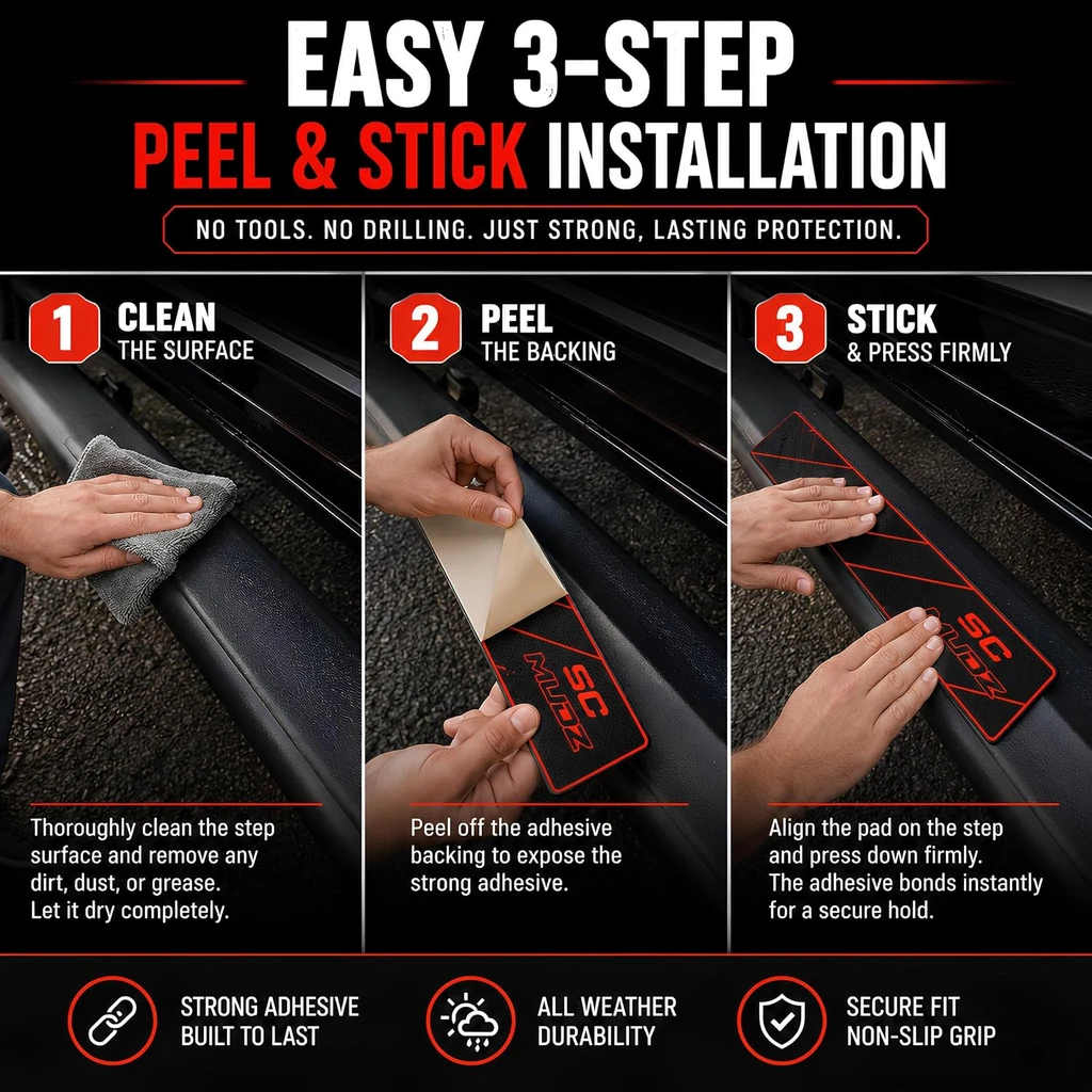 Truck Running Board Step Pads