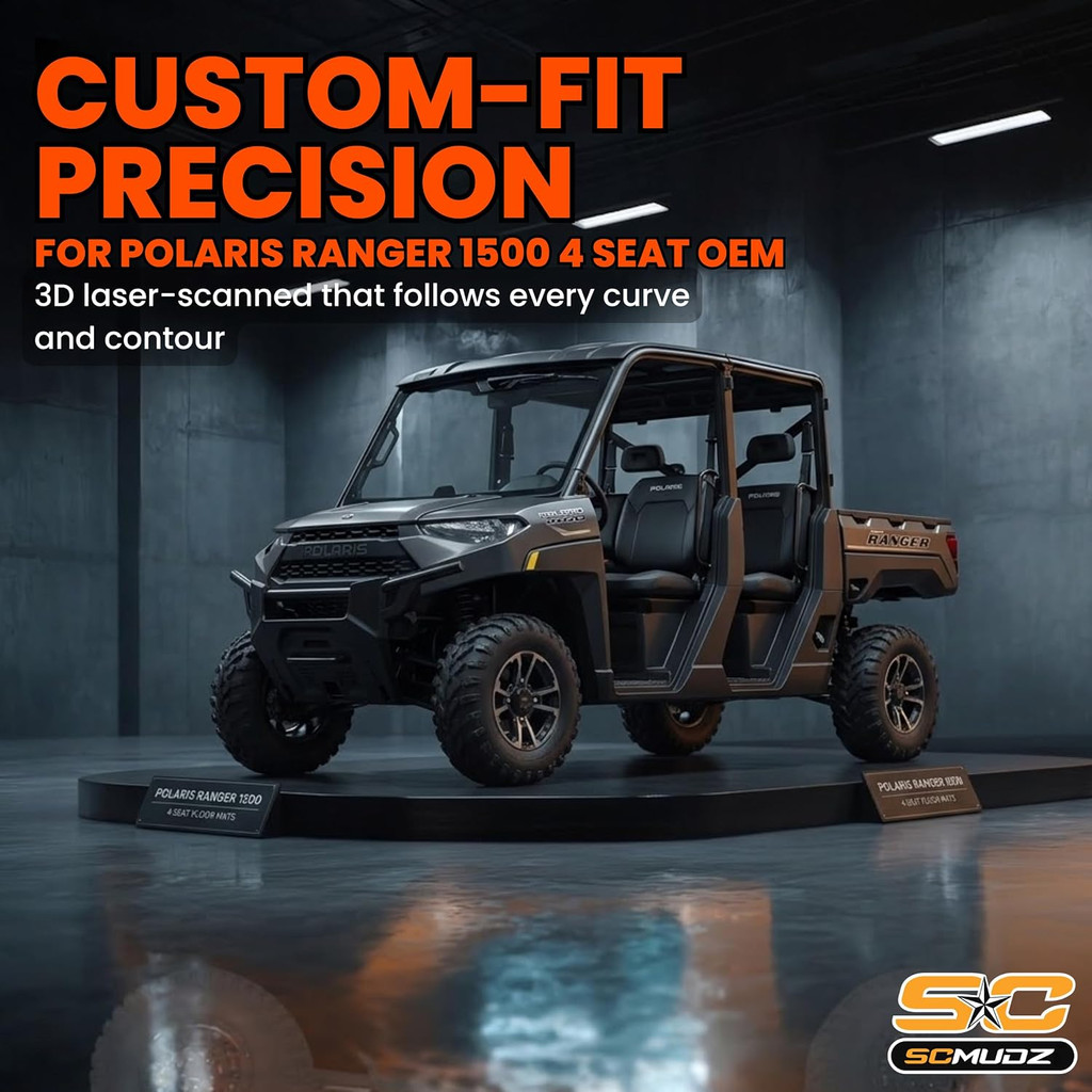 Polaris Ranger 1500 - 4 Seat Floor Mats - OEM