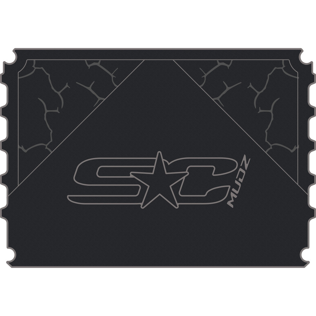 Polaris Ranger 1500 - 4 Seat Bed Mat - OEM - Black Over Storm Gray, 8mm HD Tetrapod