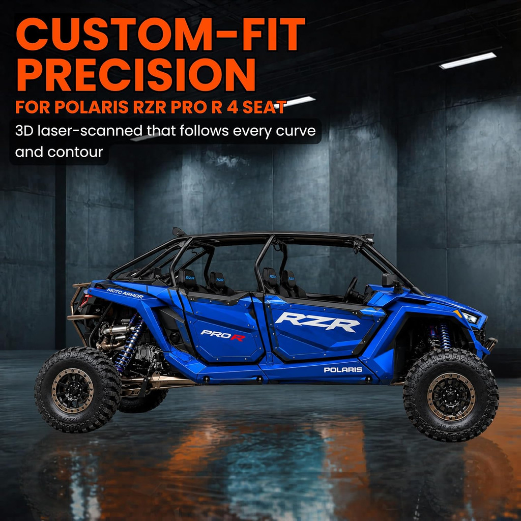 Polaris RZR Pro R - 4 Seat Door Liners - Moto Armor Full Coverage