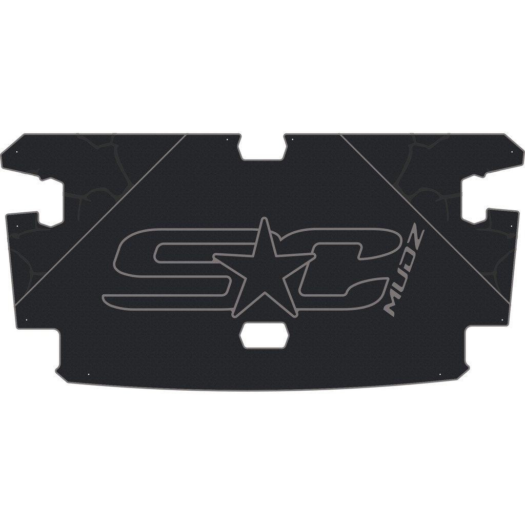 Can-Am Maverick R - Bed Mat - OEM - Black Over Storm Gray, 8mm HD Tetrapod
