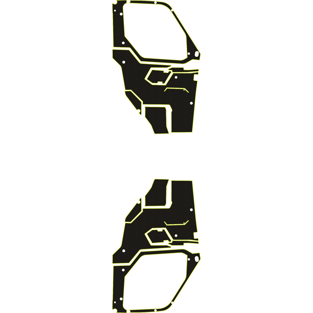 Polaris Ranger XP 1000 - 2 Seat Interior Door Liners - OEM