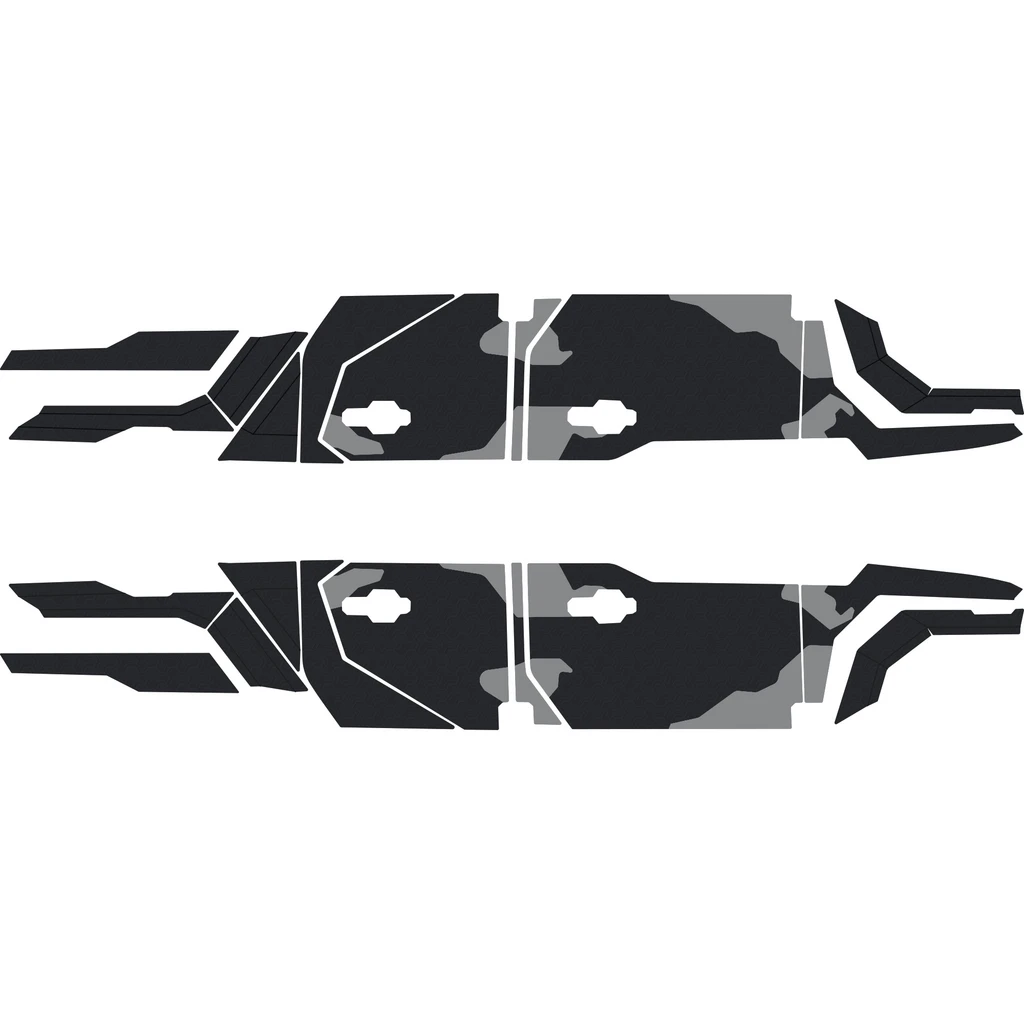 Polaris Xpedition - 4 Seat Exterior Mid Body Armor Kit  - OEM - All Black, 5mm HD Tetrapod