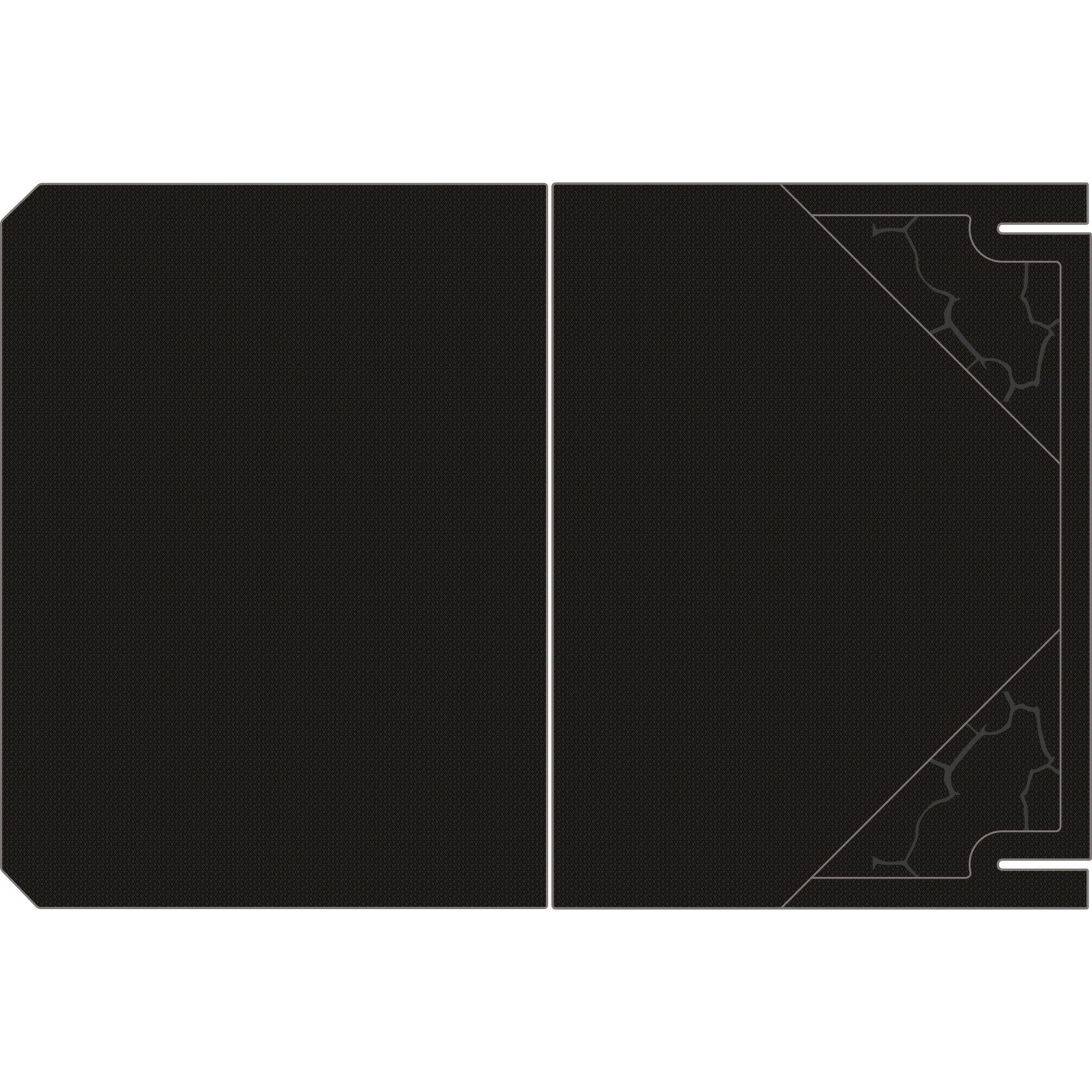 Can-Am Maverick X3 - 4 Seat Headliner with Recessed LightBar - TMW - Black Over Storm Gray, 6mm Embossed