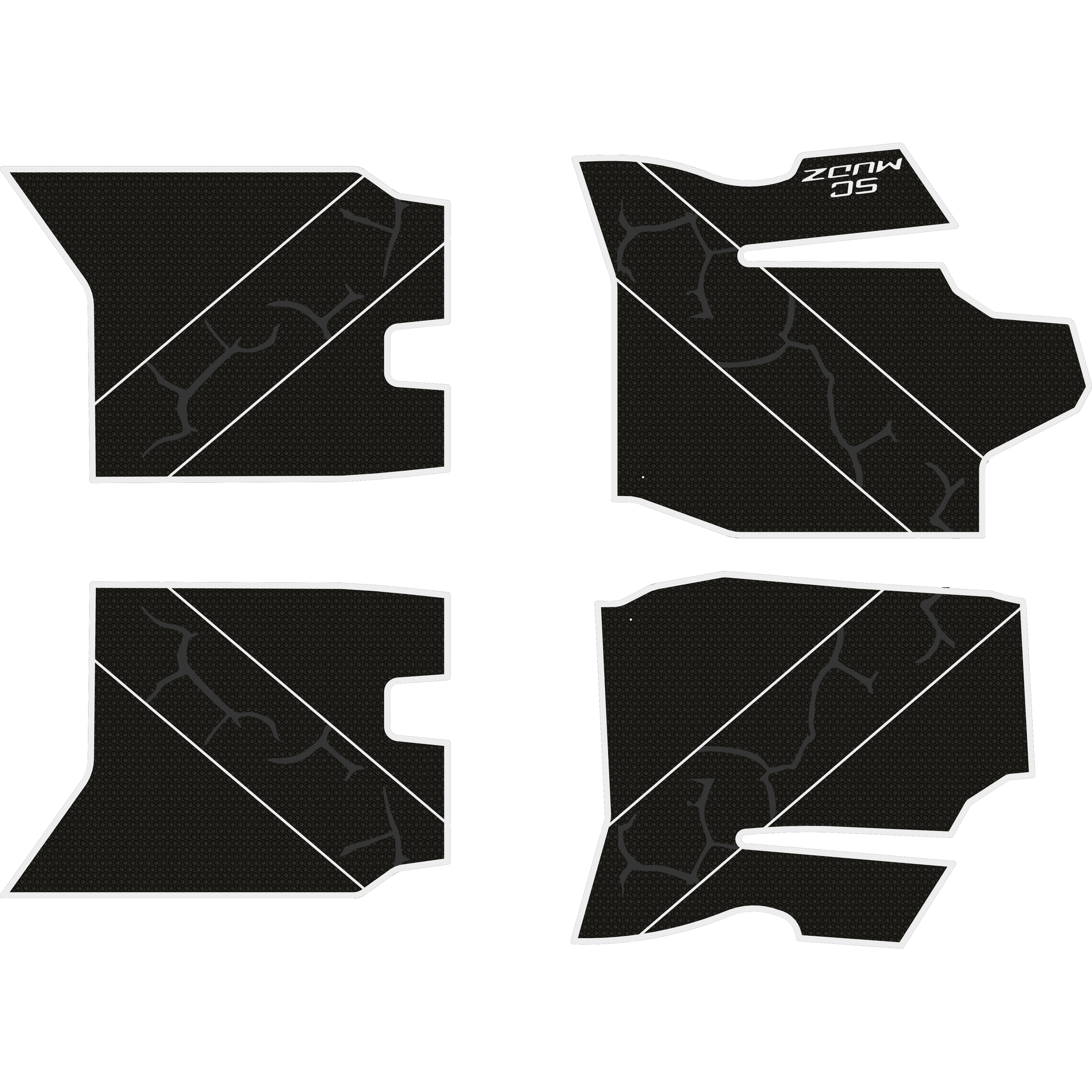 Mati Kawasaki Teryx H2 - 4 Seat Floor Mats - OEM