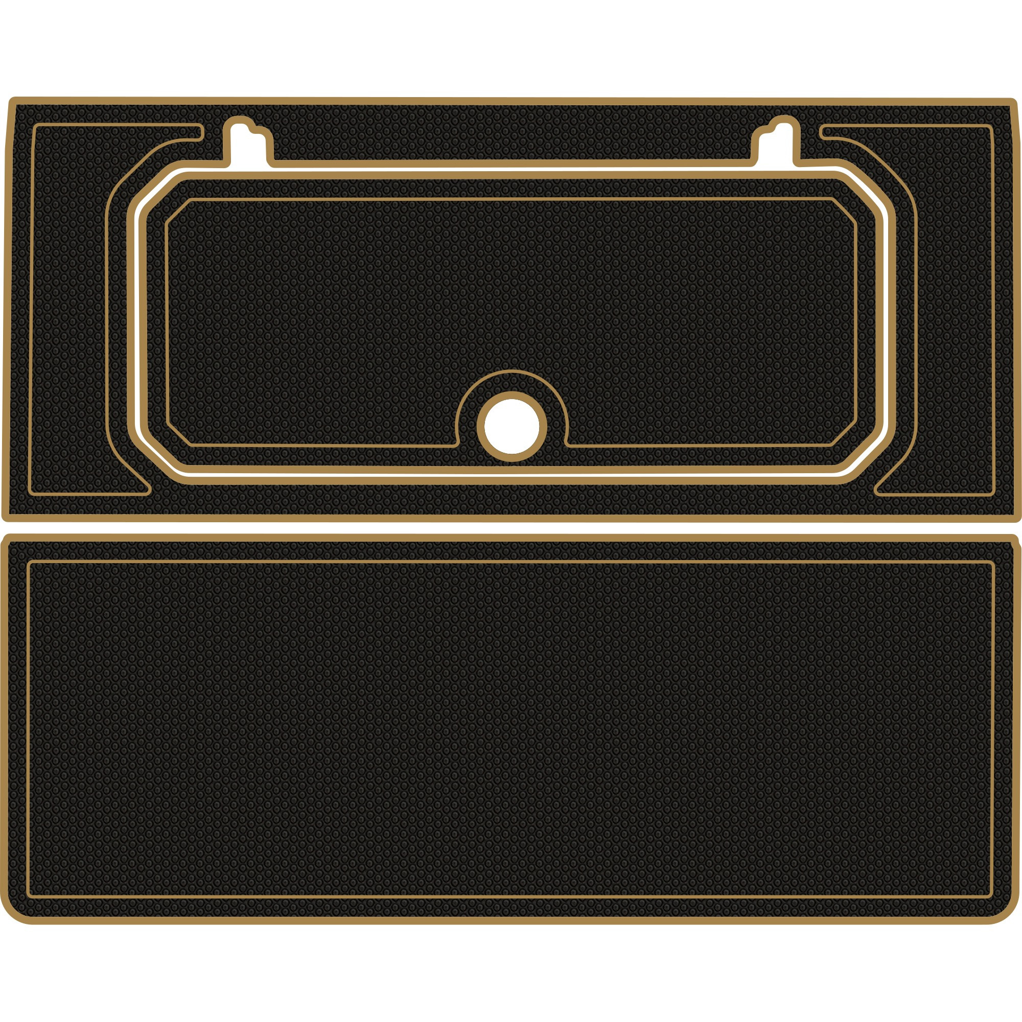 CPG Golf ブラック カートシートサイズONE Gorilla Golf Cart Fold Down Seat Liner - 4 & 6 Seat